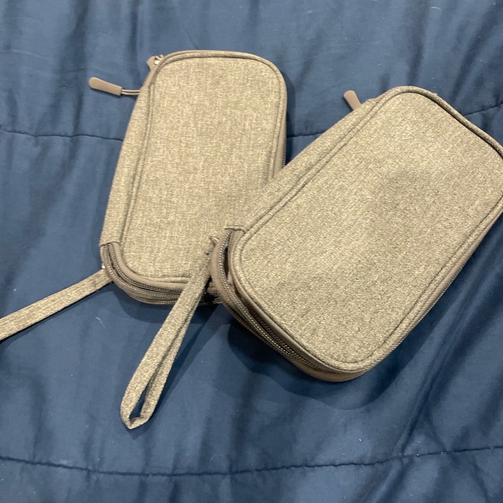 Stylish Tan Wristlet Pouches DDro 2x